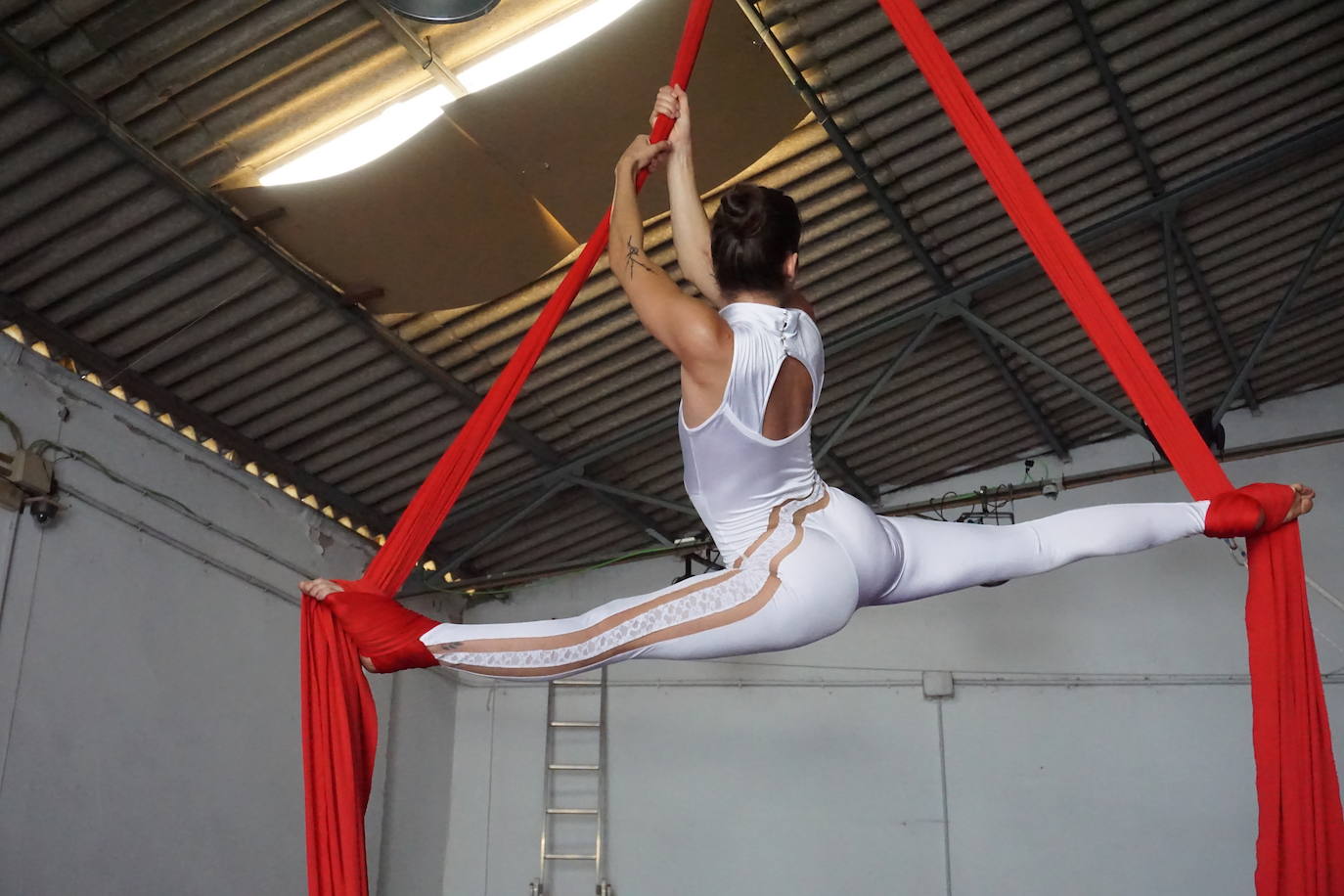 La malagueña Victoria Castillo Ávila, en uno de sus entrenamientos 