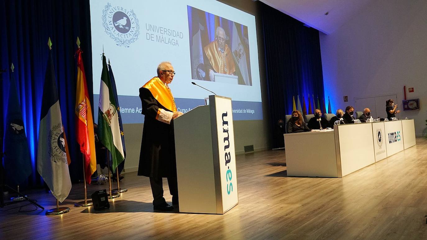 Inauguración del curso académico 2021-22 en la UMA. 