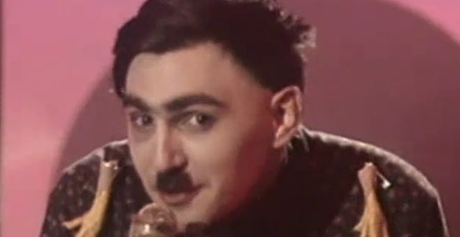 El cantante Íñaki Fernández, del grupo Glutamato Ye-Yé.