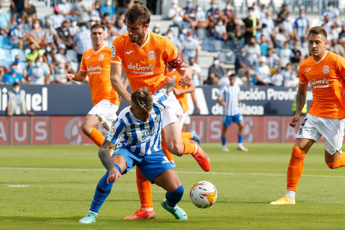 La Rosaleda acogió el encuentro sin restricciones de aforo por el covid-19 