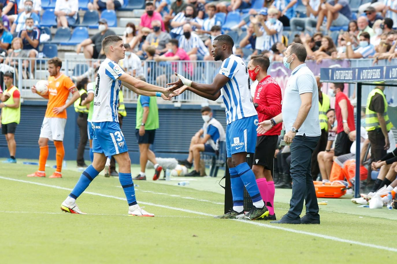 La Rosaleda acogió el encuentro sin restricciones de aforo por el covid-19 