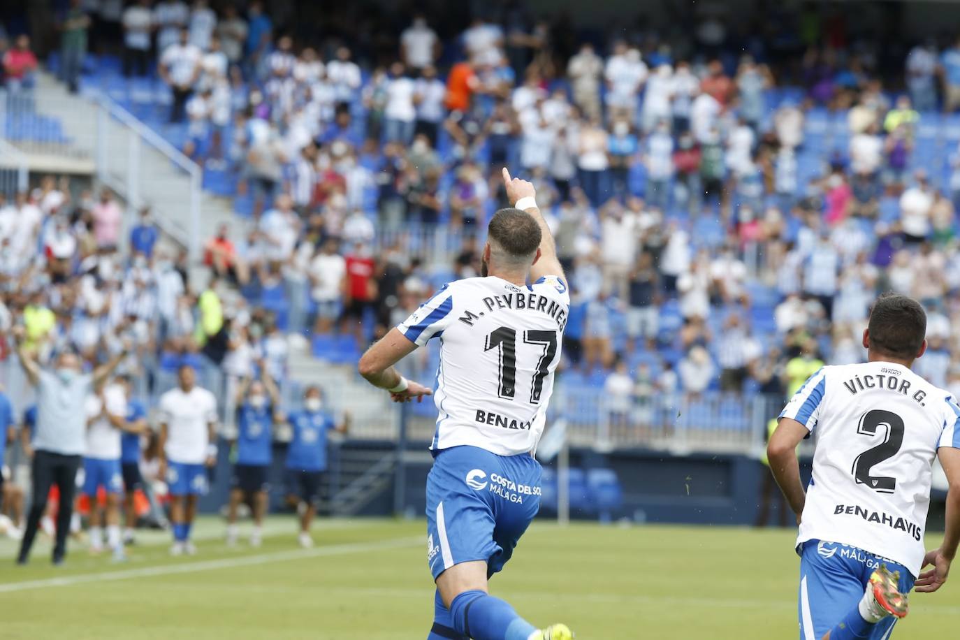 La Rosaleda acogió el encuentro sin restricciones de aforo por el covid-19 