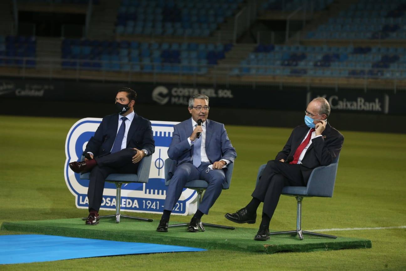 Celebración de los 80 años del estadio La Rosaleda. 