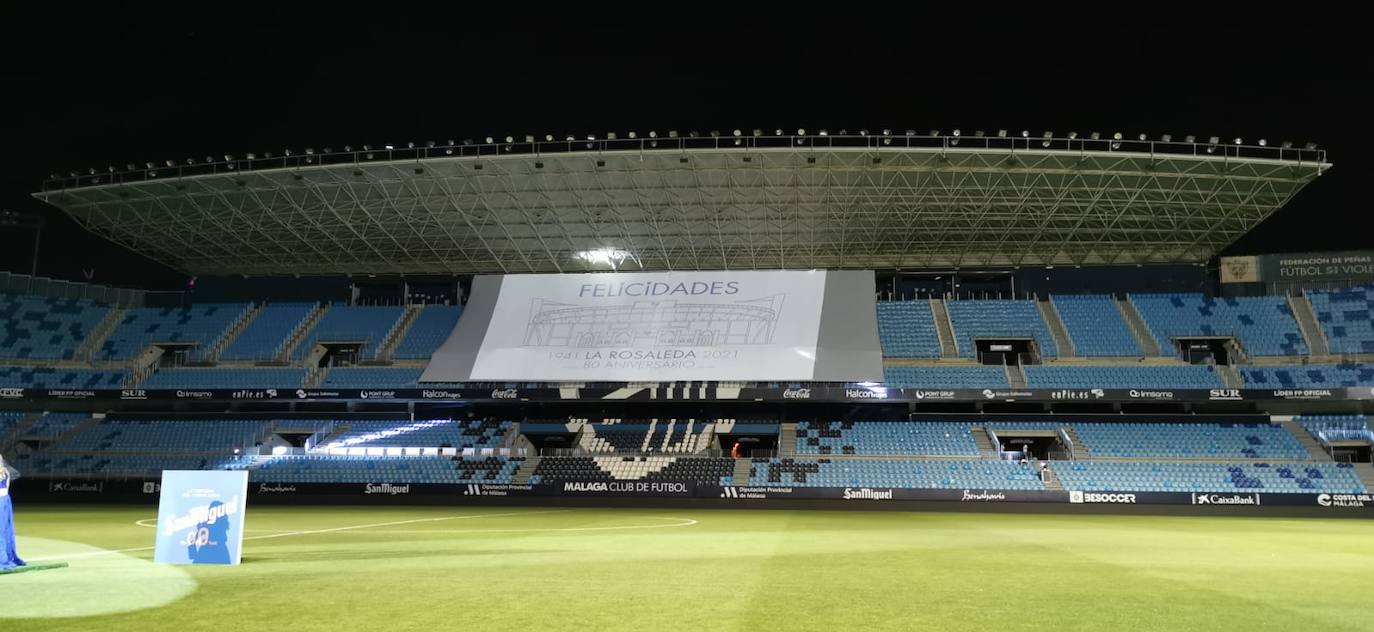 Celebración de los 80 años del estadio La Rosaleda. 