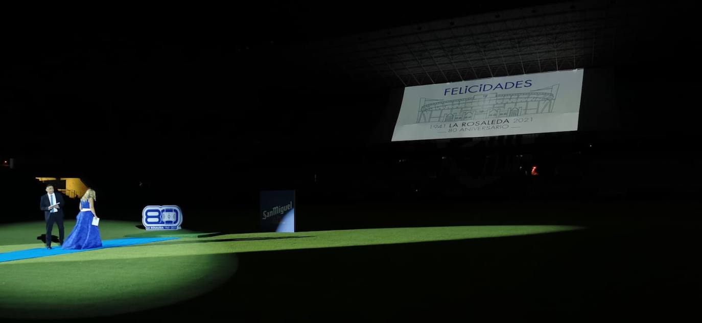 Celebración de los 80 años del estadio La Rosaleda. 