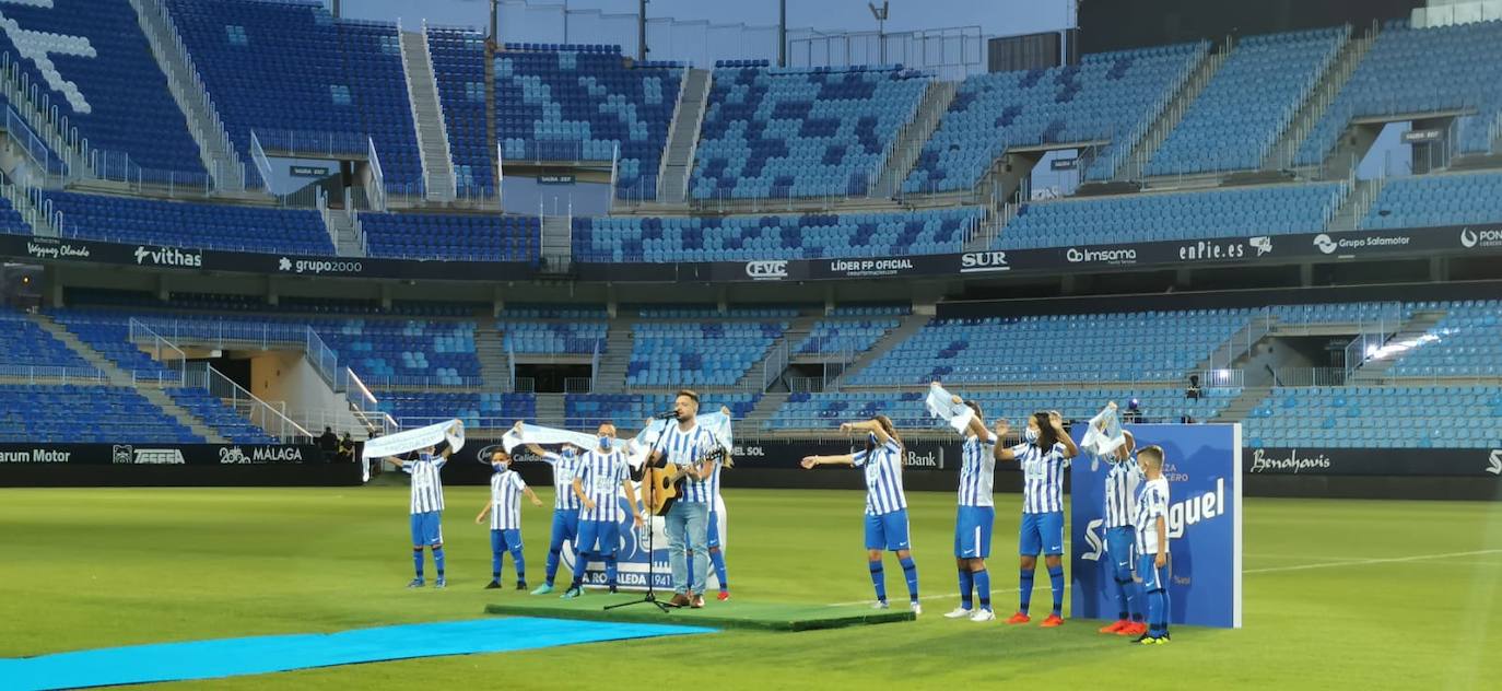 Celebración de los 80 años del estadio La Rosaleda. 