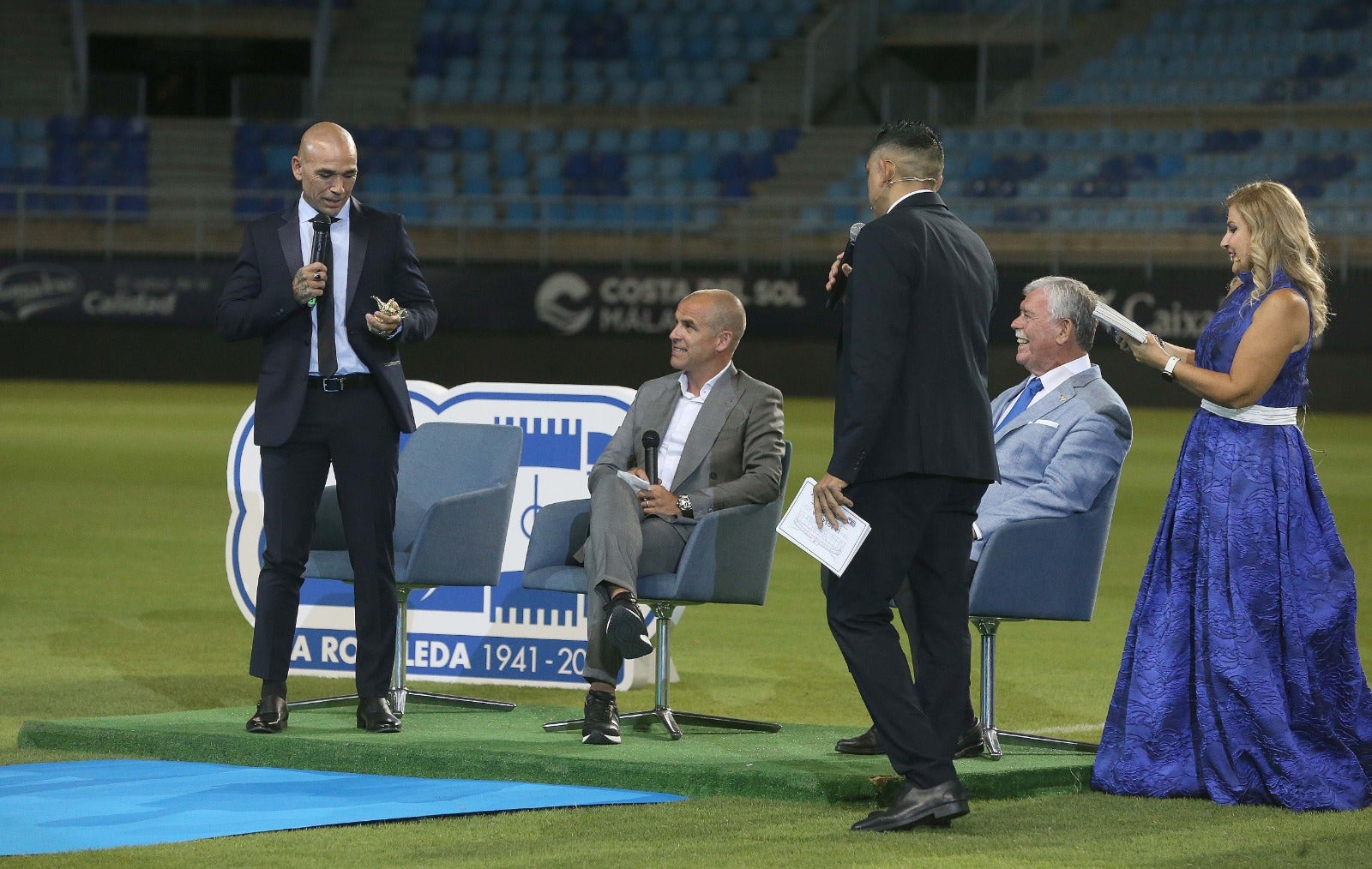Celebración de los 80 años del estadio La Rosaleda. 