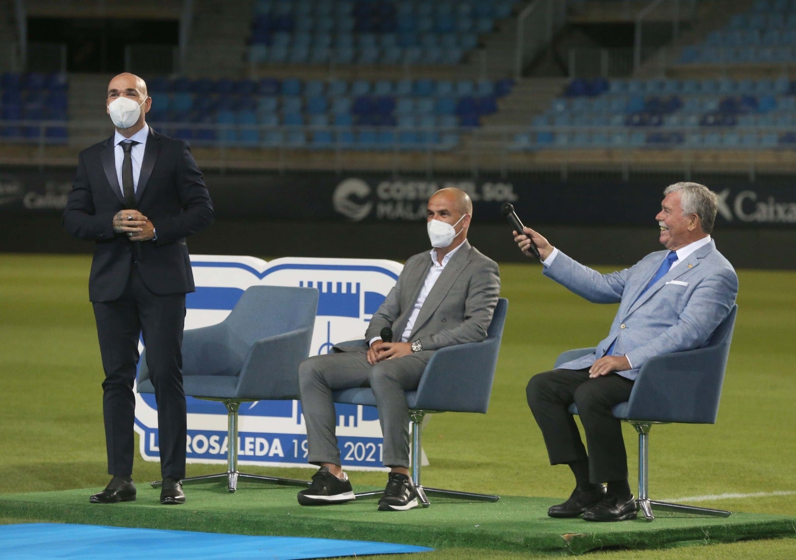 Celebración de los 80 años del estadio La Rosaleda. 