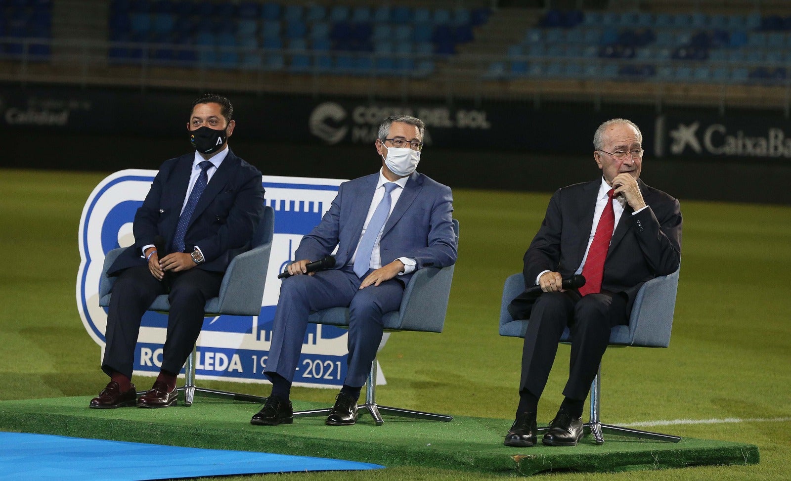 Celebración de los 80 años del estadio La Rosaleda. 