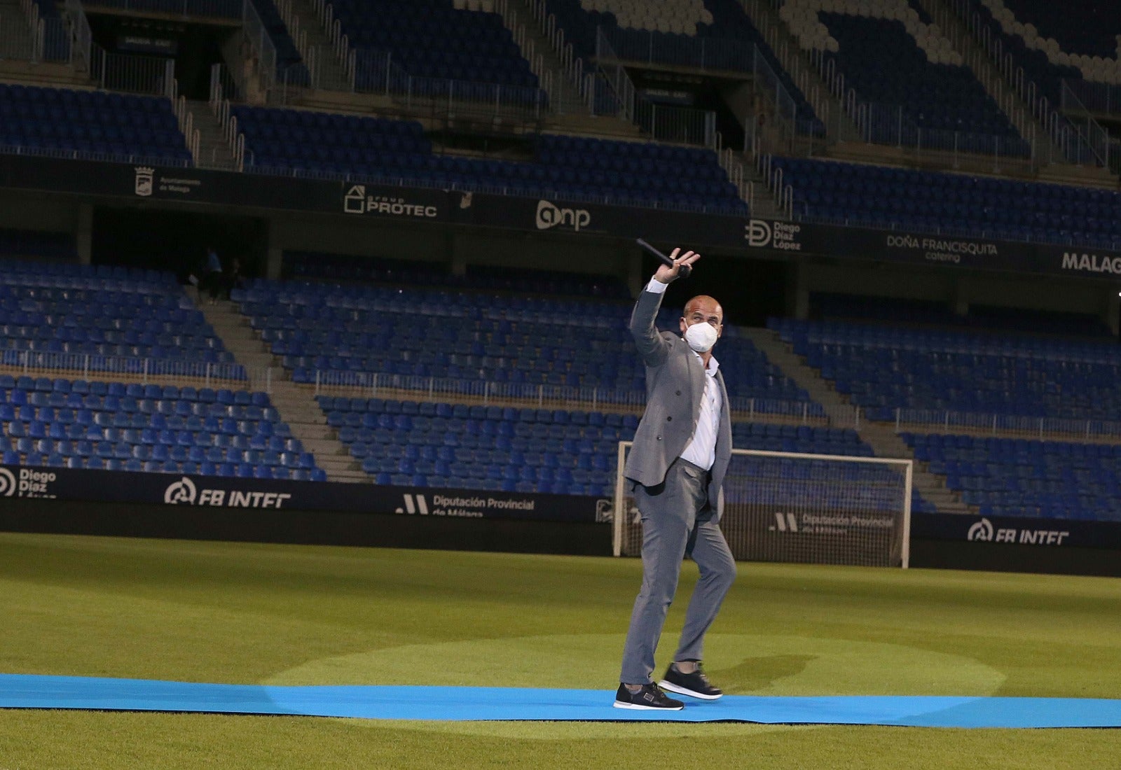 Celebración de los 80 años del estadio La Rosaleda. 