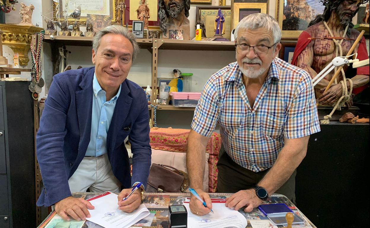 Cofradías Málaga: Los titulares de los Estudiantes, preparados para la restauración