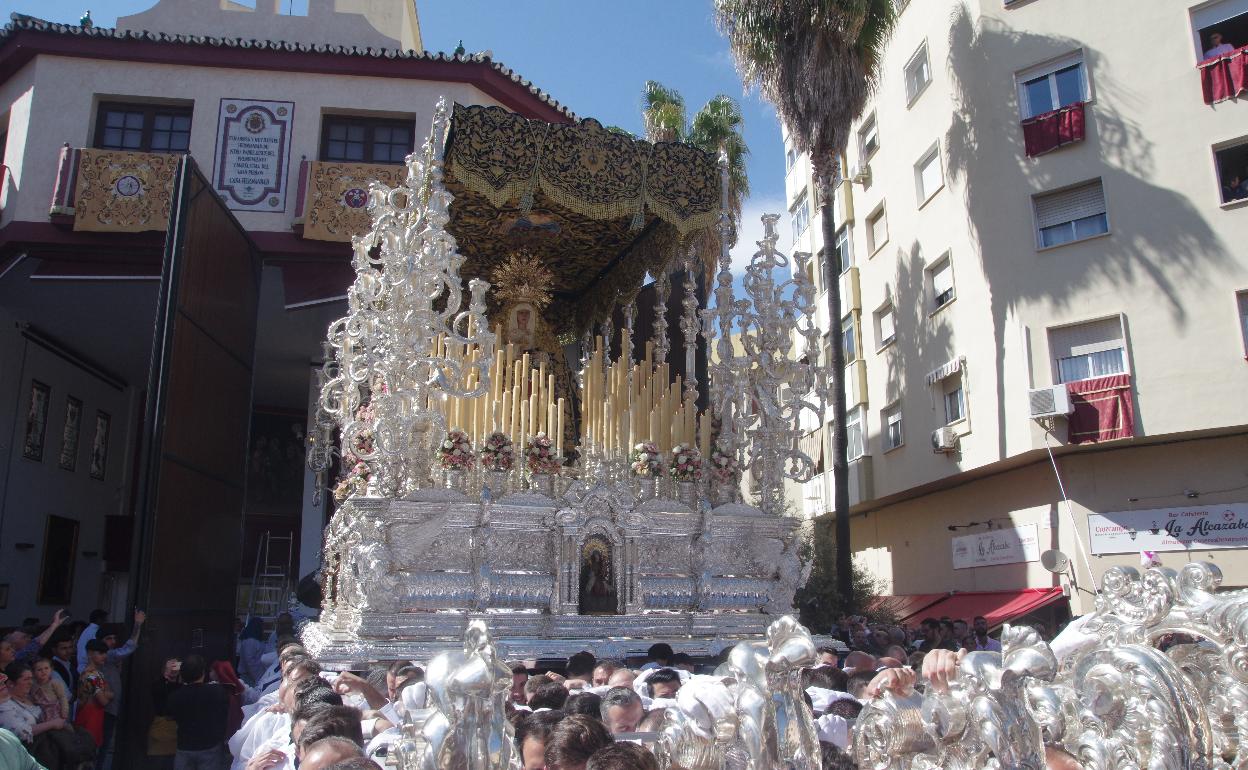 La Virgen del Gran Perdón en su salida procesional de 2019.