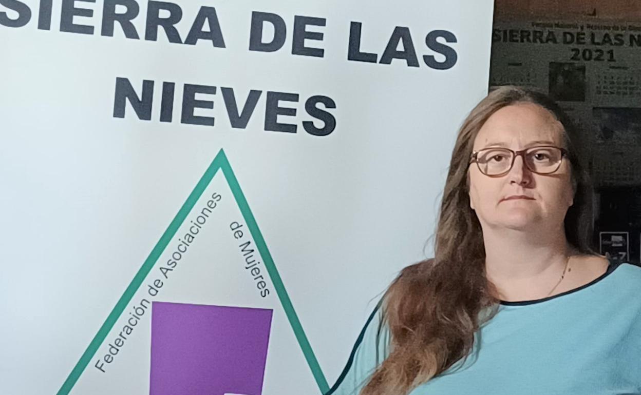 Noemí González es la secretaria de la Federación de Asociaciones de Mujeres Sierra de las Nieves.