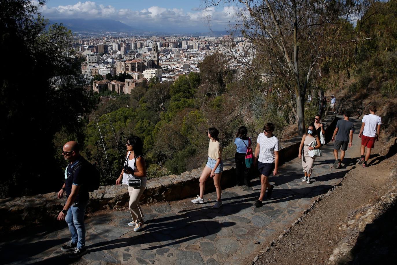 Gran ambiente este domingo en el Centro de Málaga. 