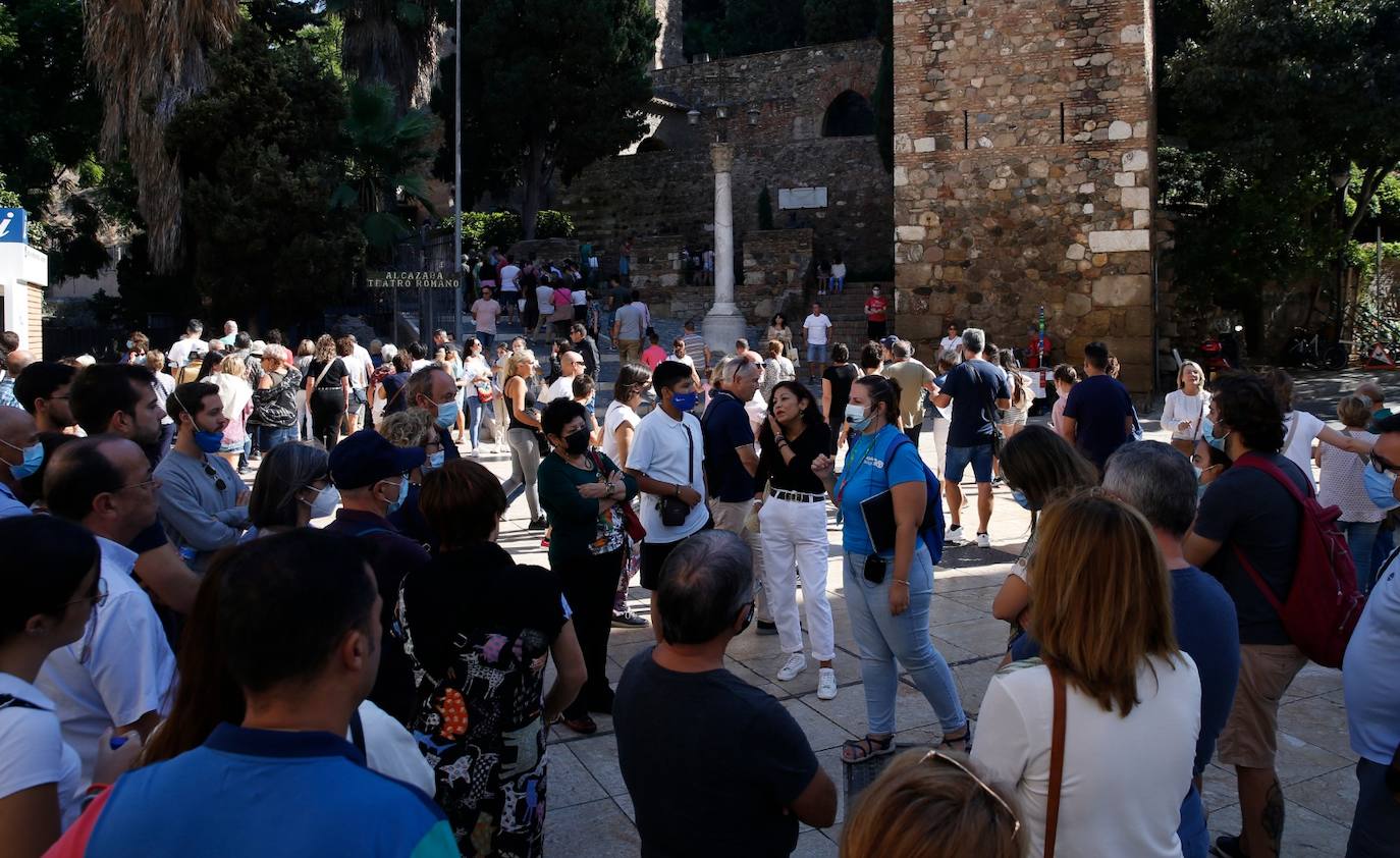 Gran ambiente este domingo en el Centro de Málaga. 