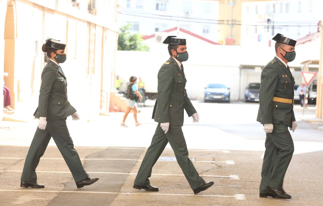 Celebración en Málaga de la festividad de la patrona de la Guardia Civil. 