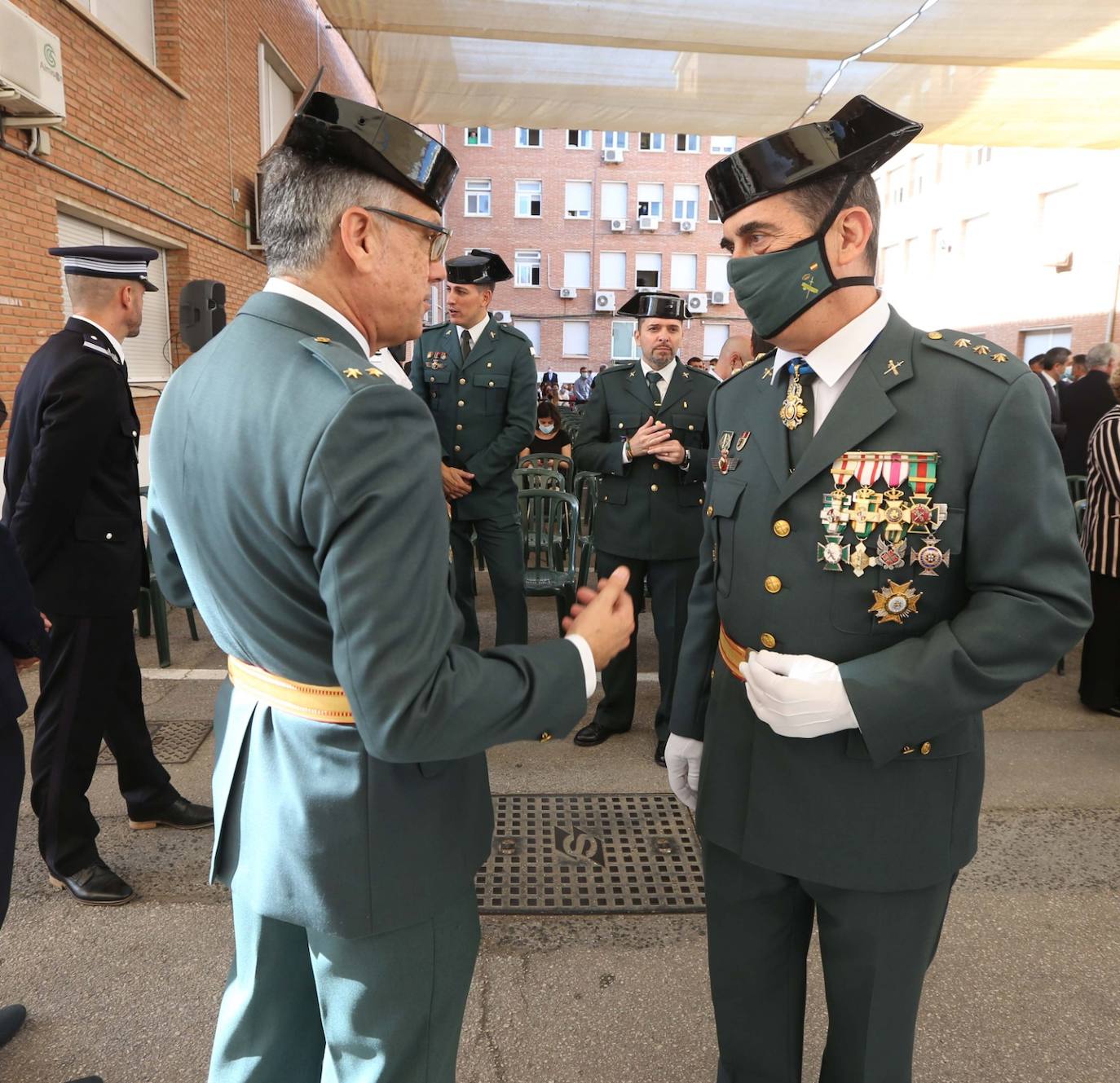 Celebración en Málaga de la festividad de la patrona de la Guardia Civil. 