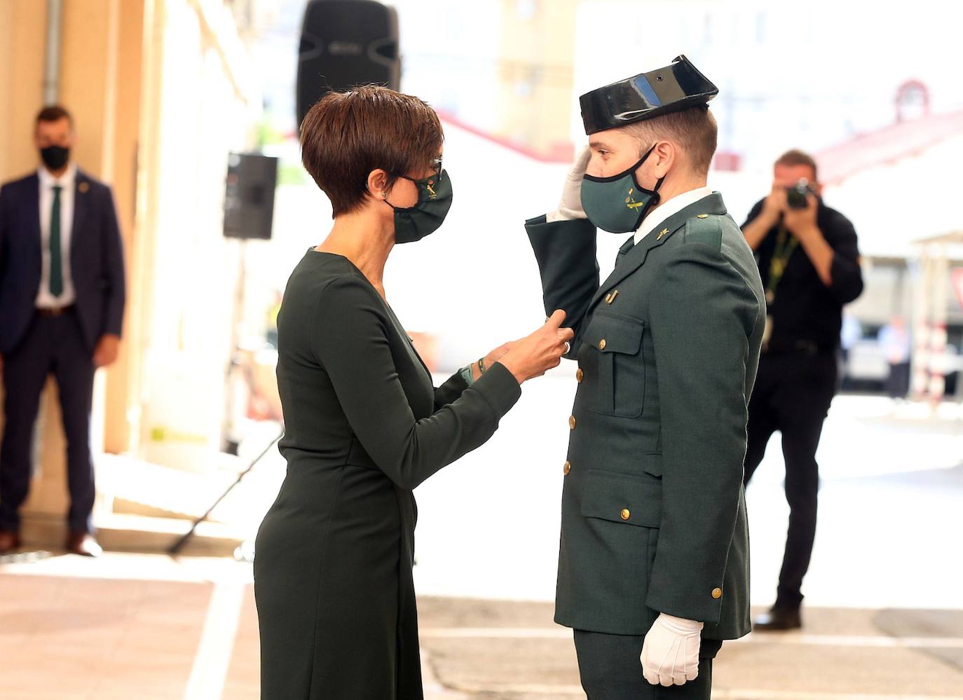 Celebración en Málaga de la festividad de la patrona de la Guardia Civil. 