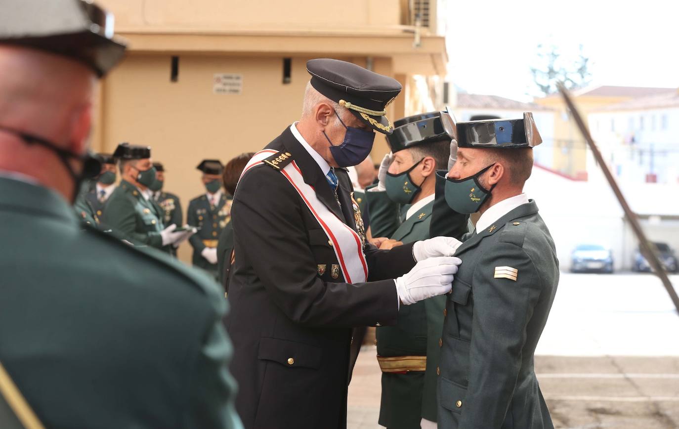 Celebración en Málaga de la festividad de la patrona de la Guardia Civil. 