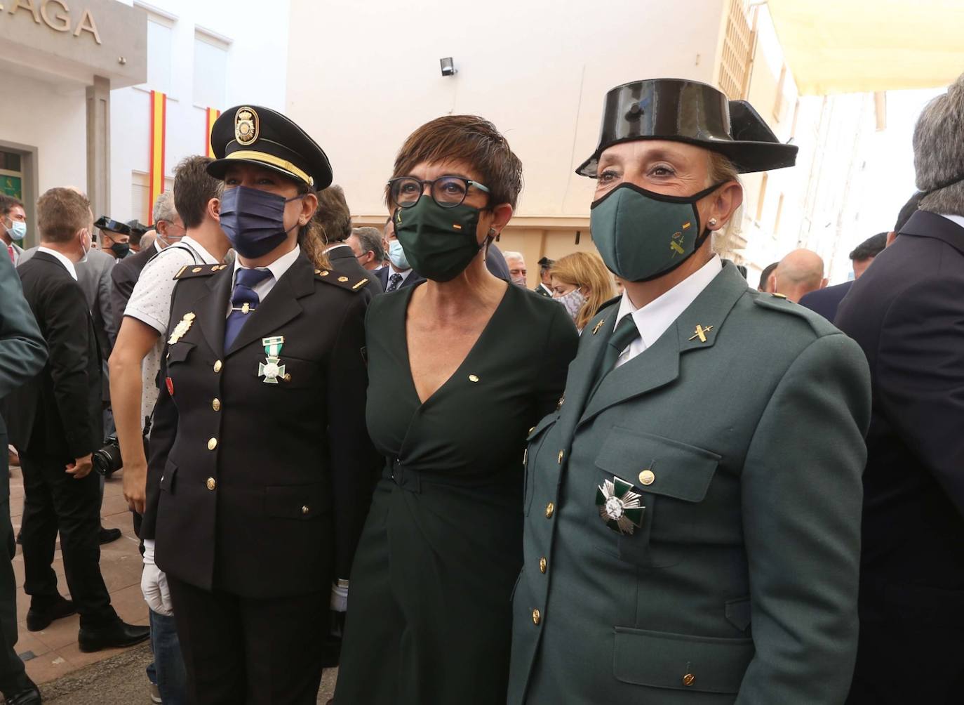 Celebración en Málaga de la festividad de la patrona de la Guardia Civil. 