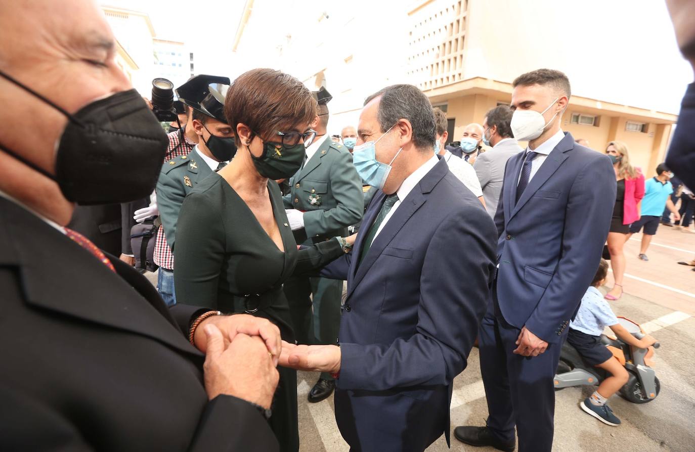 Celebración en Málaga de la festividad de la patrona de la Guardia Civil. 