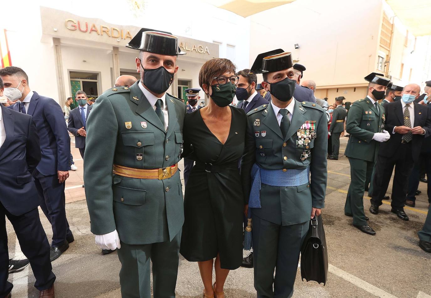 Celebración en Málaga de la festividad de la patrona de la Guardia Civil. 