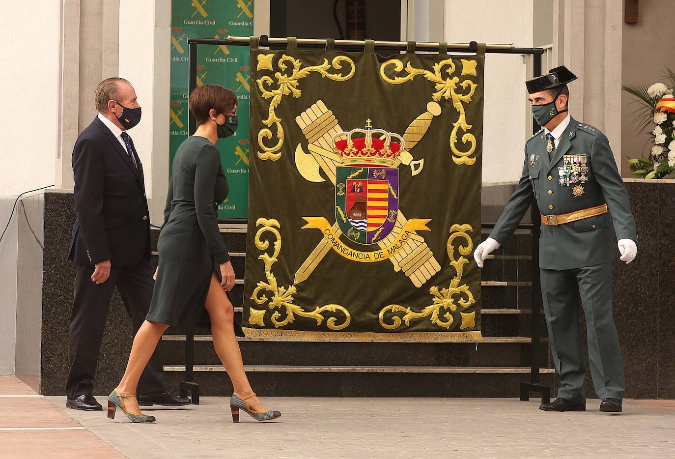 Celebración en Málaga de la festividad de la patrona de la Guardia Civil. 