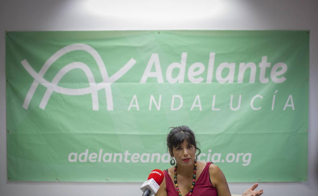 Teresa Rodríguez, líder de Adelante Andalucía