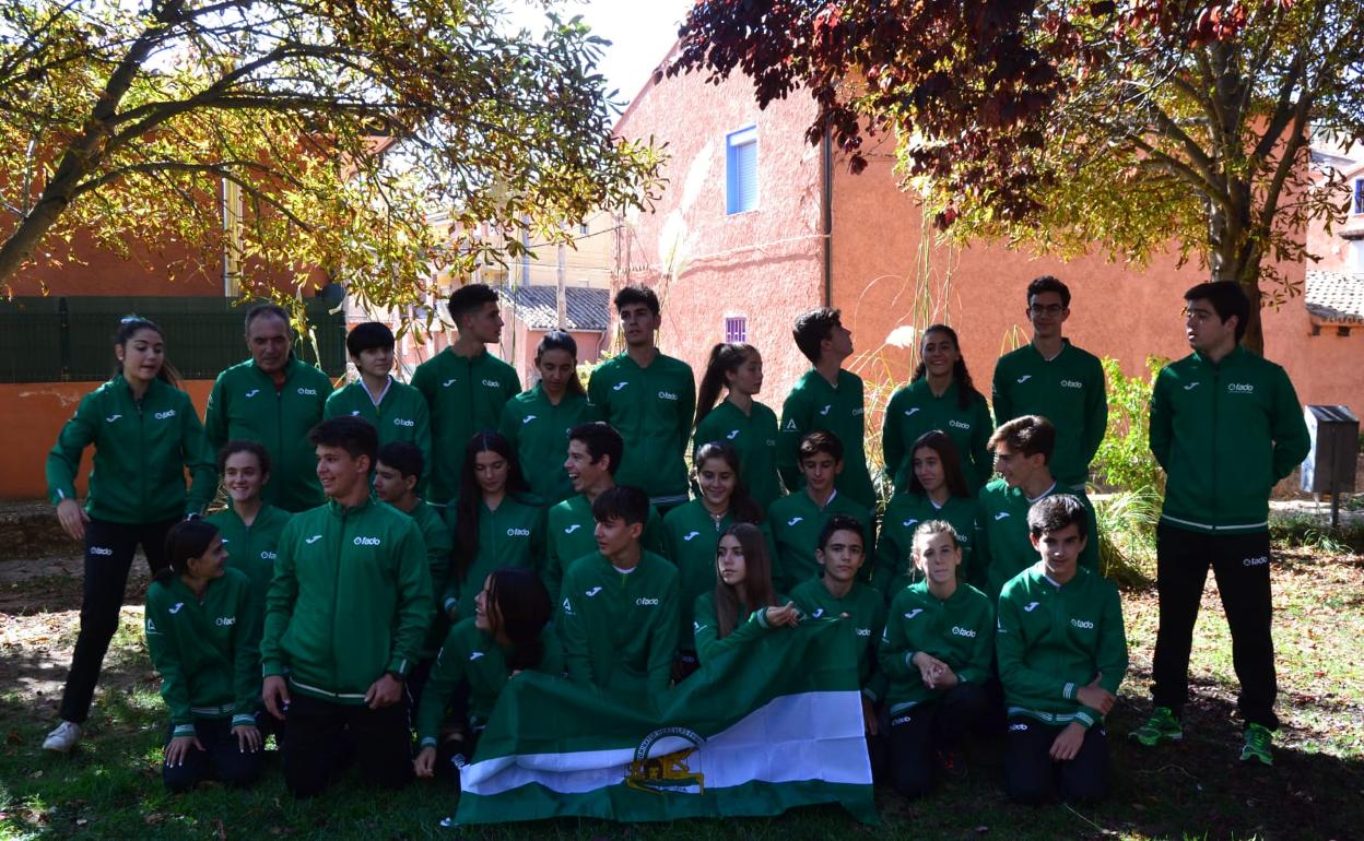 La selección andaluza que participó en el campeonato, con varios componentes del COMA. 