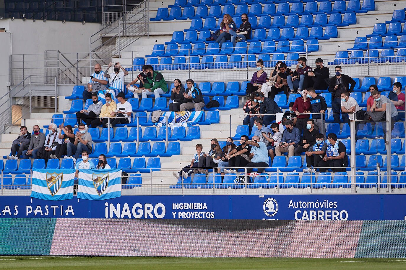 El Málaga se llevó un punto de su visita al estadio El Alcoraz 