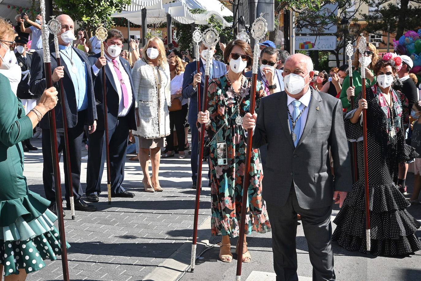 Procesión de San Pedro por las calles de Marbella. 