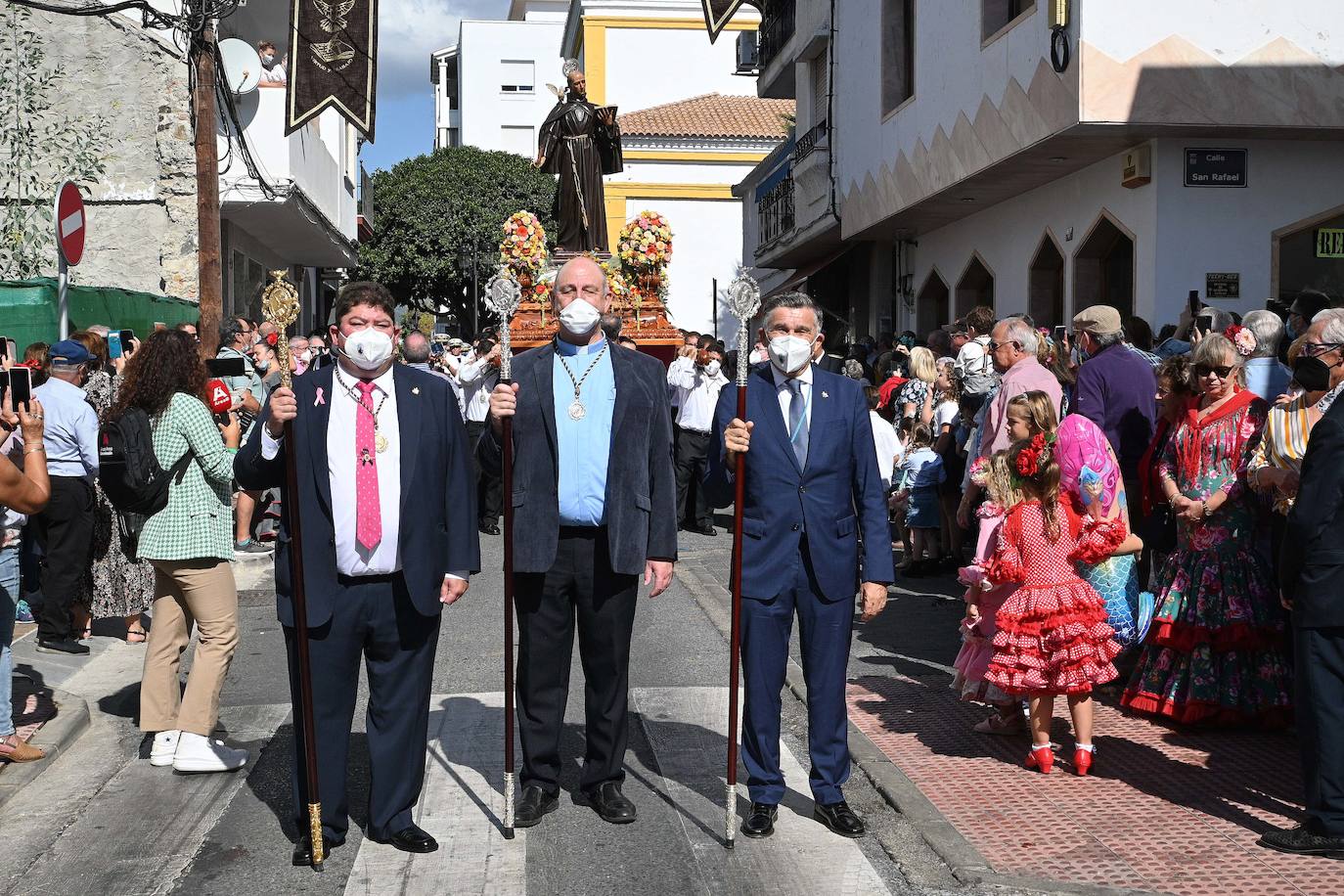 Procesión de San Pedro por las calles de Marbella. 