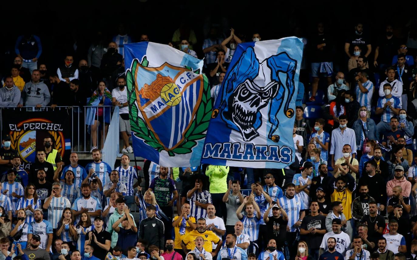 La Rosaleda volvió a vivir un partido con gran ambiente 