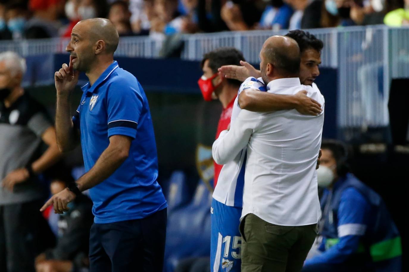 La Rosaleda volvió a vivir un partido con gran ambiente 