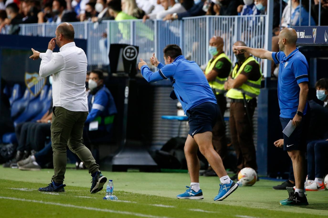 La Rosaleda volvió a vivir un partido con gran ambiente 