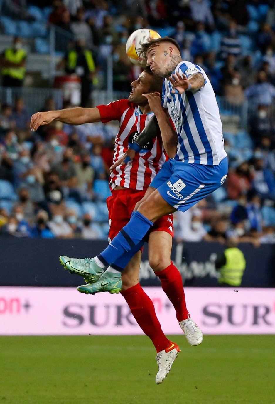 La Rosaleda volvió a vivir un partido con gran ambiente 