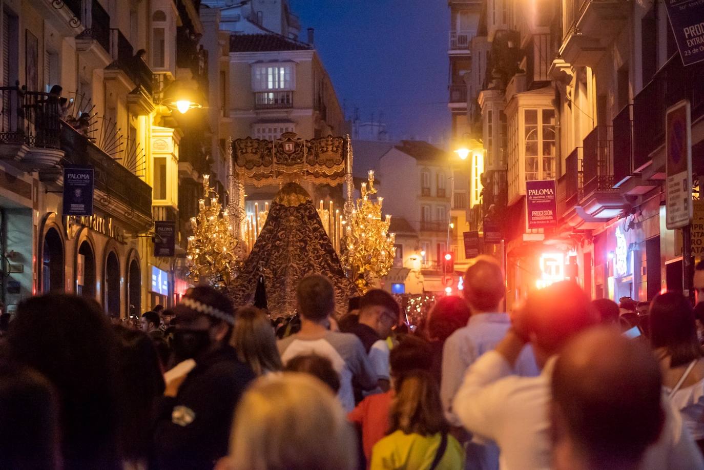 La Paloma volvió a las calles de Málaga tres años y medio después 