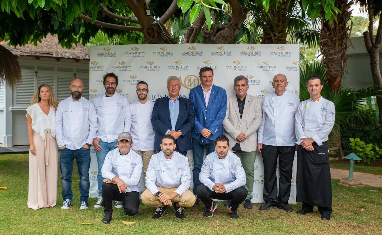 Algunos de los chefs participantes en 'Chefs for Children' el día de la presentación del evento. 