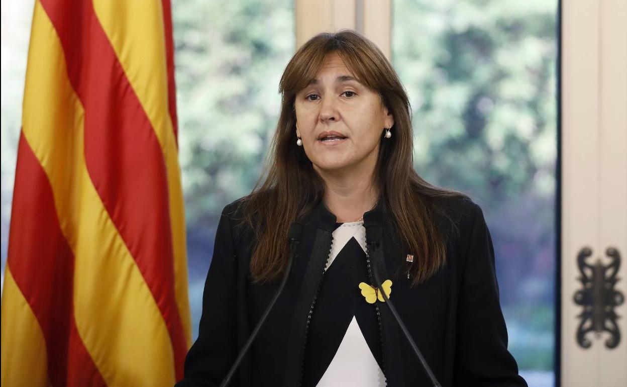 Laura Borràs, presidenta del Parlameto catalán.