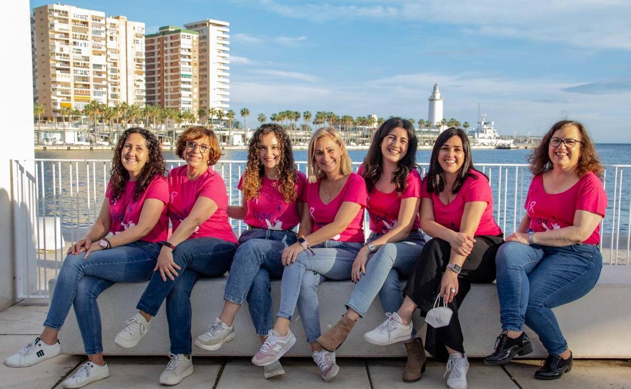 Participantes en el estudio de la UMA, en el Muelle Uno. 