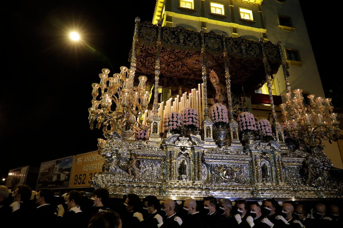 María Santísima de los Dolores (Expiración), en su desfile procesional de la magna