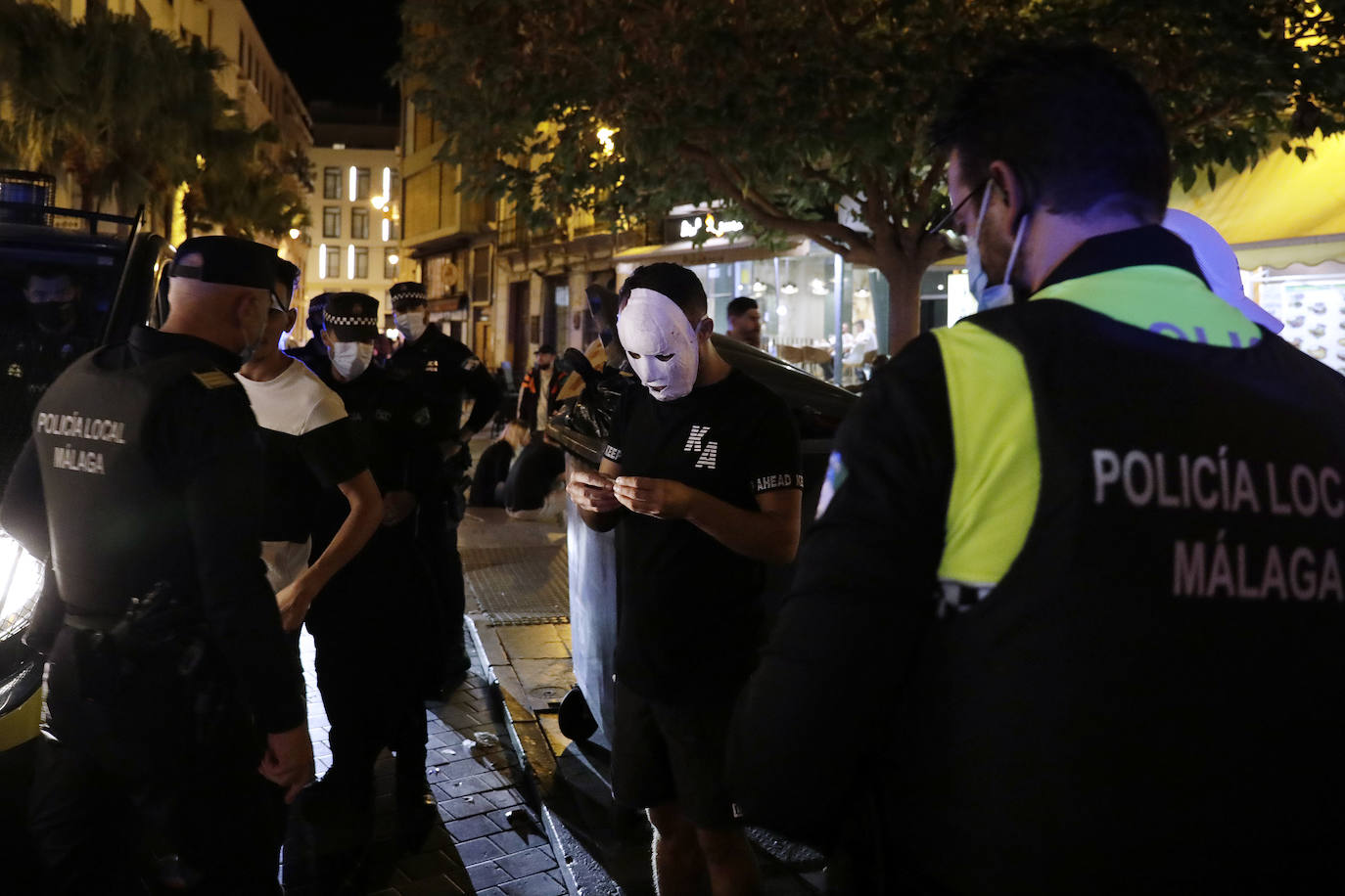 La noche de Halloween para la Policía Local de Málaga. 