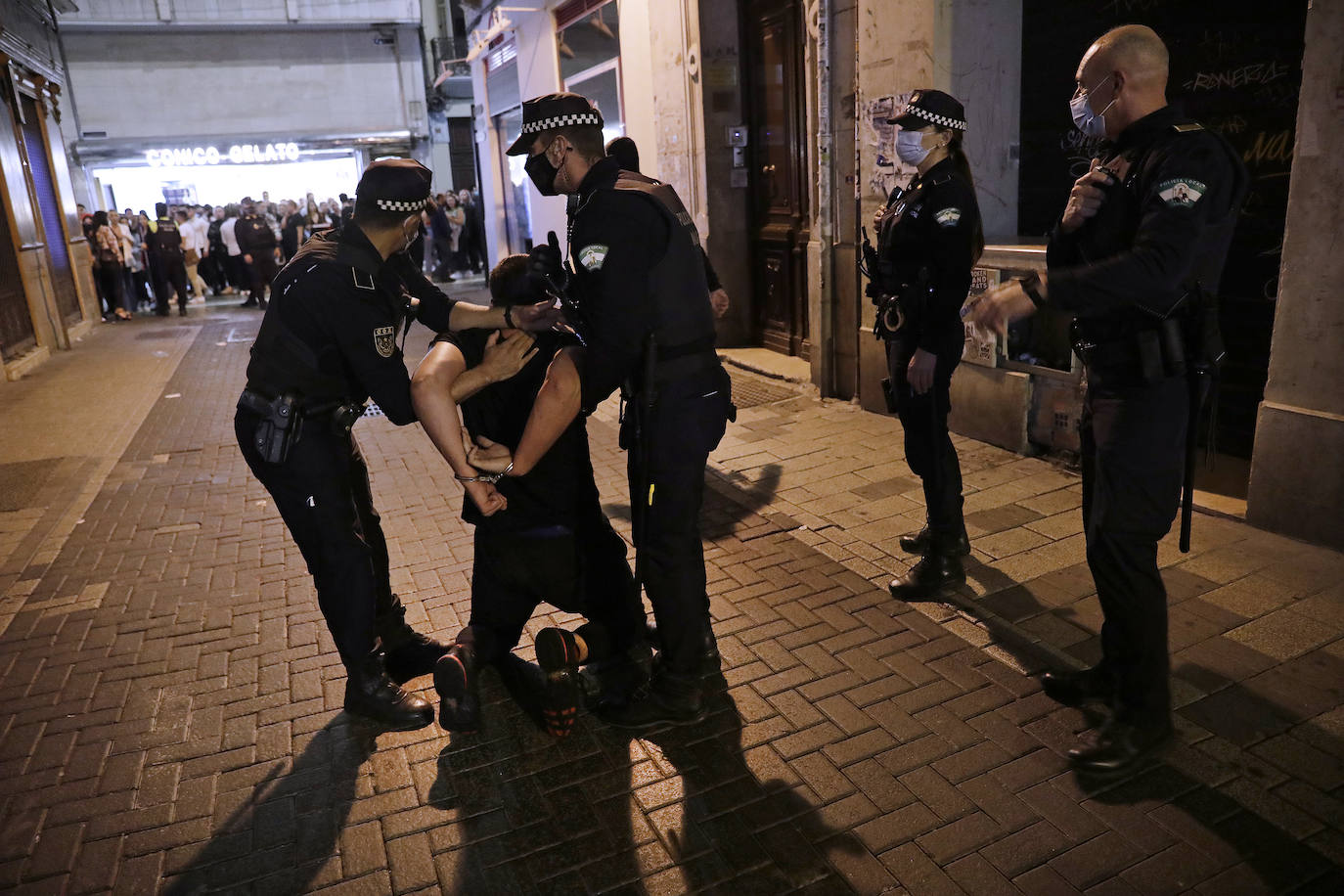 La noche de Halloween para la Policía Local de Málaga. 