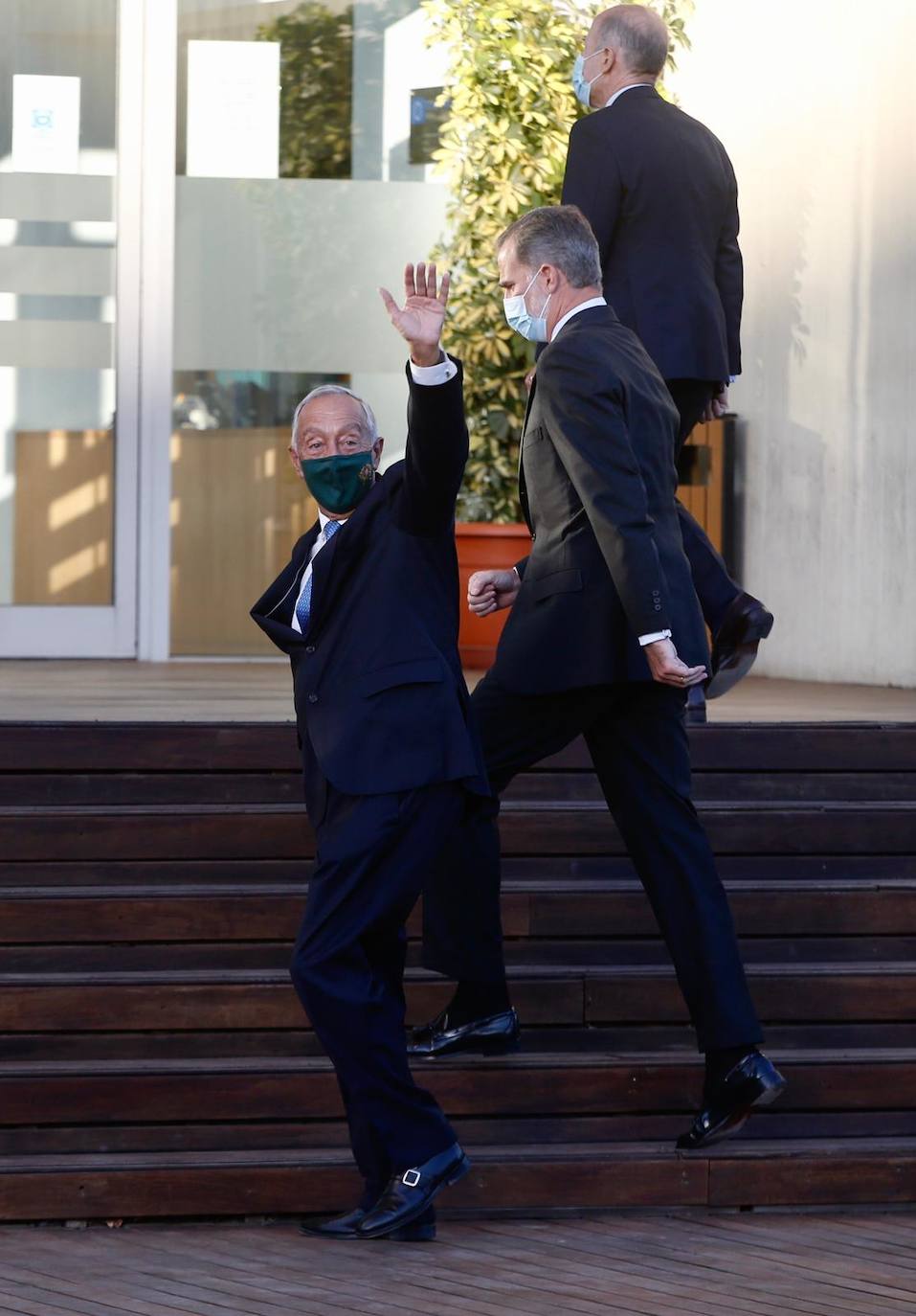 El acto estuvo presidido por Felipe VI, junto a los jefes de Estado de Italia, el presidente de la República, Sergio Mattarella; y Portugal, su homólogo Marcelo Rebelo de Sousa.