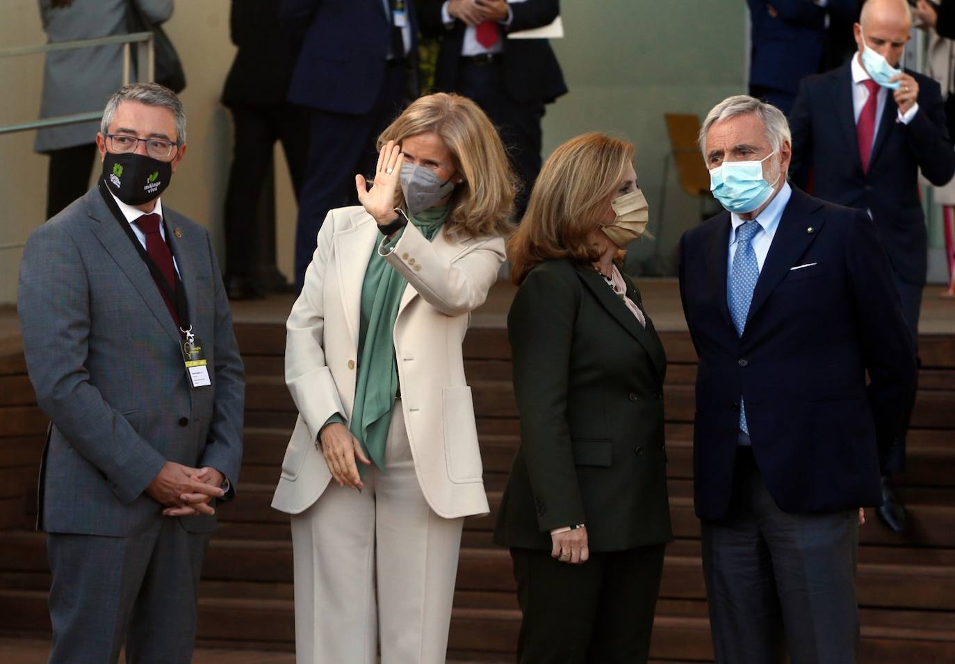 El acto estuvo presidido por Felipe VI, junto a los jefes de Estado de Italia, el presidente de la República, Sergio Mattarella; y Portugal, su homólogo Marcelo Rebelo de Sousa.