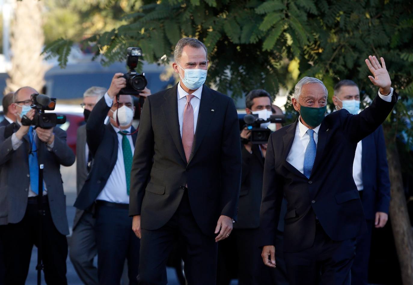 El acto estuvo presidido por Felipe VI, junto a los jefes de Estado de Italia, el presidente de la República, Sergio Mattarella; y Portugal, su homólogo Marcelo Rebelo de Sousa.