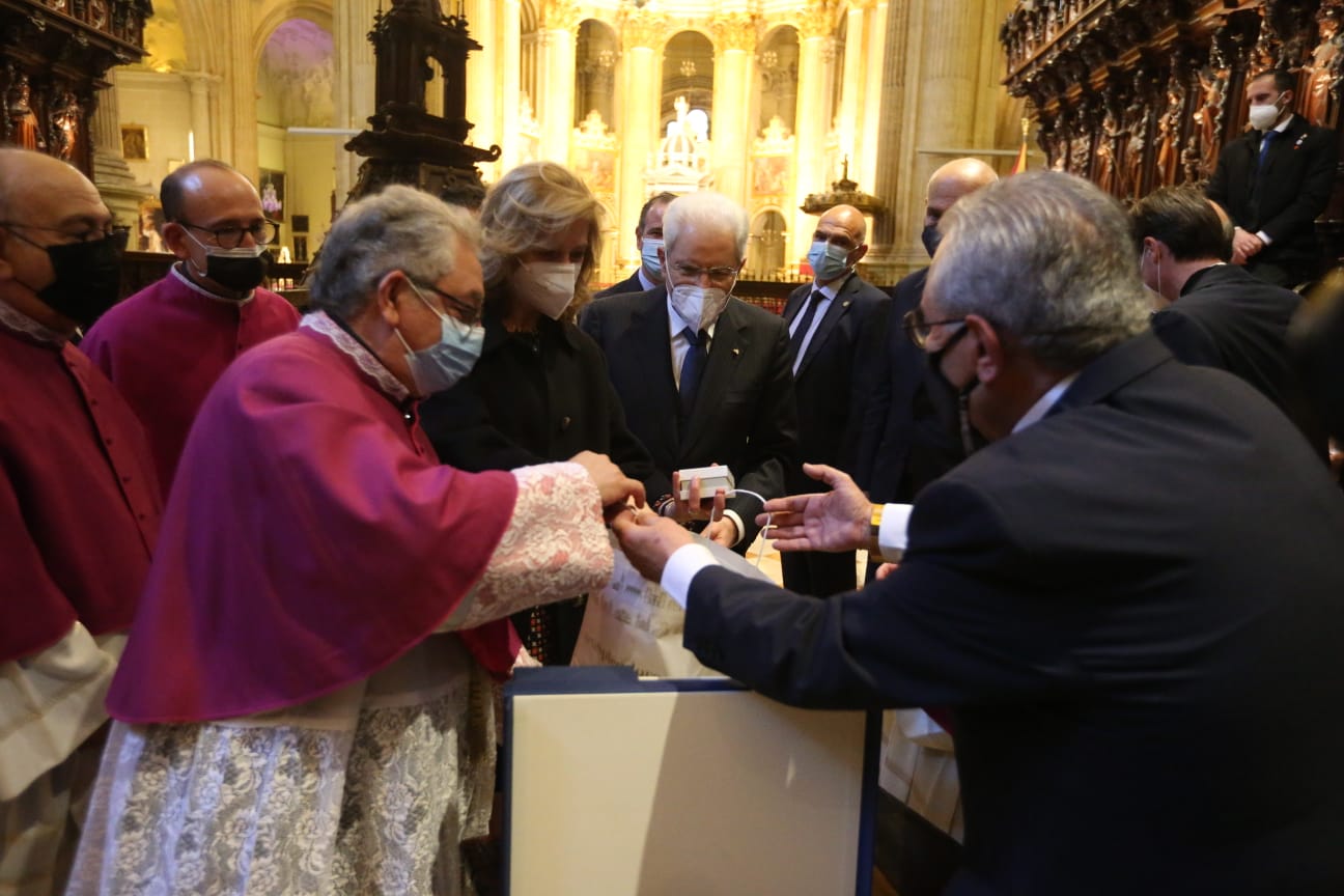 Fotos: El presidente de la República italiana, Sergio Mattarella, durante su visita a Málaga