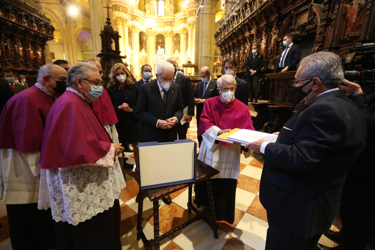 Fotos: El presidente de la República italiana, Sergio Mattarella, durante su visita a Málaga