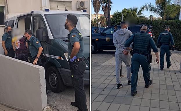 Veinte detenidos en una operación contra una red criminal que introducía hachís por las costas de Málaga