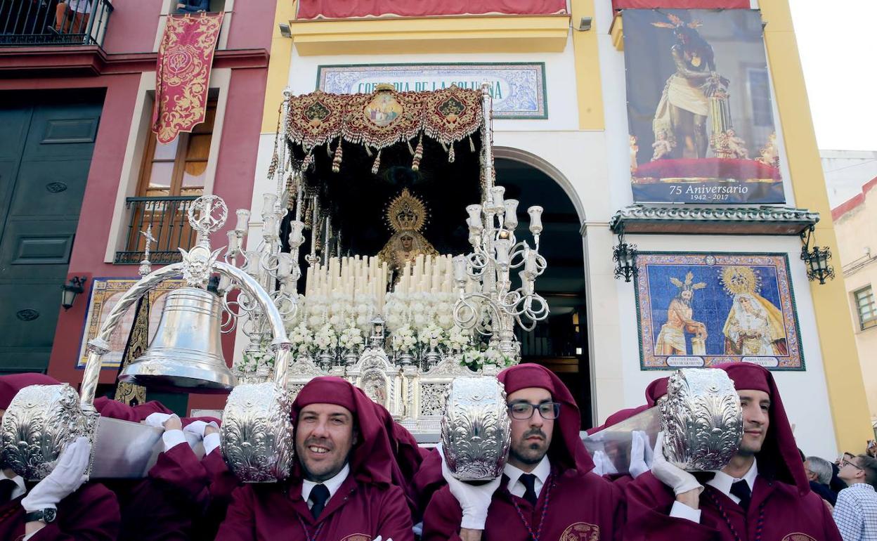 La Virgen de la O saldrá desde su casa hermandad en la calle Frailes. 